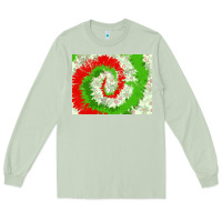 Matcha tie dye background christmas 3200x2400 Long Sleeve Tee - AdoDesignShop