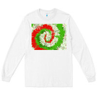 White tie dye background christmas 3200x2400 Long Sleeve Tee - AdoDesignShop
