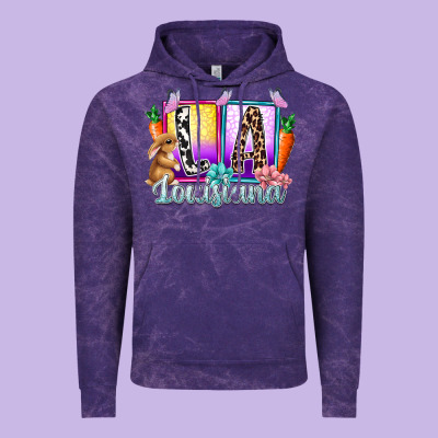 Louisiana Easter Dady Vintage Hoodie Designed By Racoondesign