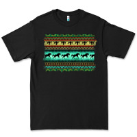 Black turquoise aztec bullskull and horse Premium Tee - BarkalooDesign