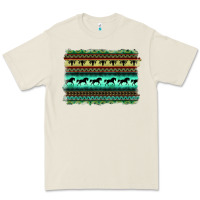 Bone turquoise aztec bullskull and horse Premium Tee - BarkalooDesign