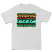 Dove Grey turquoise aztec bullskull and horse Premium Tee - BarkalooDesign