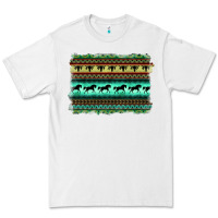 White turquoise aztec bullskull and horse Premium Tee - BarkalooDesign