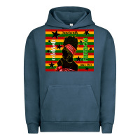 Pigment Midnight Navy juneteenth celebrate freedom since 1865 Urban Hoodie - TumblerDesignByShophia