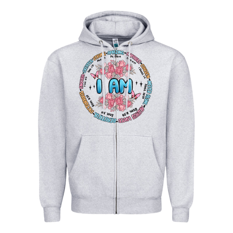 I Am Inspiration Zipper Hoodie by MaliasSmallBusiness | Teevron