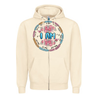 Sandshell i am inspiration Zipper Hoodie - MaliasSmallBusiness