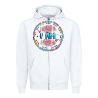 White i am inspiration Zipper Hoodie - MaliasSmallBusiness