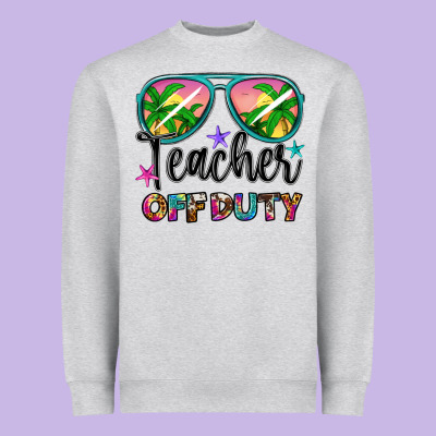 Teacher Off Duty Heavyweight Sweatshirt Designed By Artiststas
