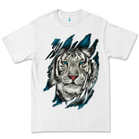 White White Tiger Scratch Mark Premium Tee - RanaPortraitStore