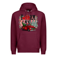 Burgundy Farm Life Christmas Premium Hoodie - Bettercallsaul