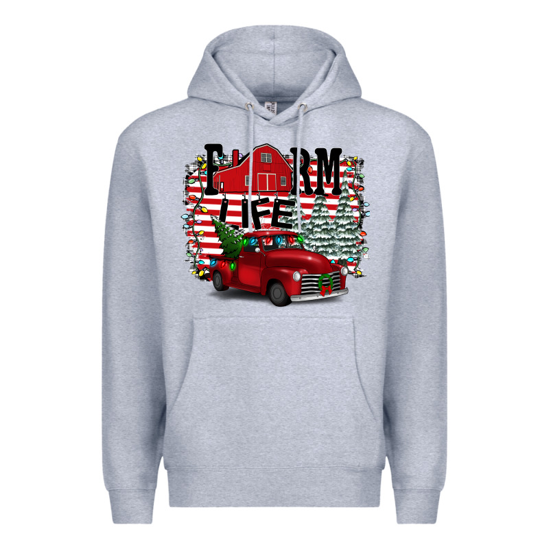 Farm Life Christmas Premium Hoodie by Bettercallsaul | Teevron