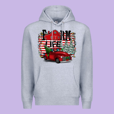 Farm Life Christmas Premium Hoodie Designed By Bettercallsaul