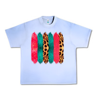 Grape Ice Colored Leopard and Wood Patterned Western Brush Strokes Urban Heavy Tee - Bettercallsaul