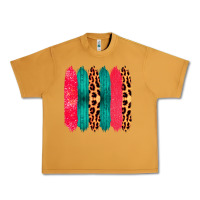 Peanut Butter Colored Leopard and Wood Patterned Western Brush Strokes Urban Heavy Tee - Bettercallsaul