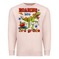 Pale Pink roaring into 3rd grade Premium Sweatshirt - BundleAndBundleShop