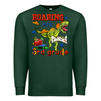 Sports Green roaring into 3rd grade Premium Sweatshirt - BundleAndBundleShop