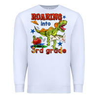 White roaring into 3rd grade Premium Sweatshirt - BundleAndBundleShop