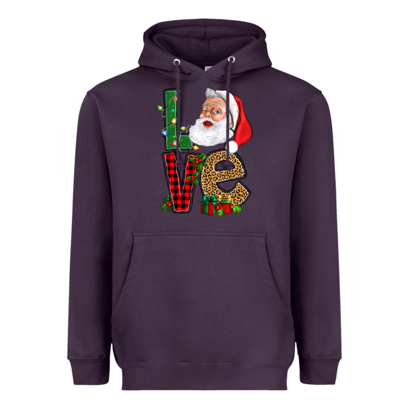 Love With Santa Portrait Heavyweight Hoodie by BundleAndBundleShop | Teevron
