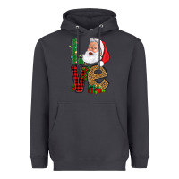 Smoke Love With Santa Portrait Heavyweight Hoodie - BundleAndBundleShop