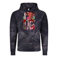 Cloud Black love cow valentine Vintage Hoodie - RacoonDesign