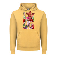 Vintage Mustard love cow valentine Vintage Hoodie - RacoonDesign