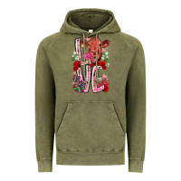 Vintage Olive love cow valentine Vintage Hoodie - RacoonDesign