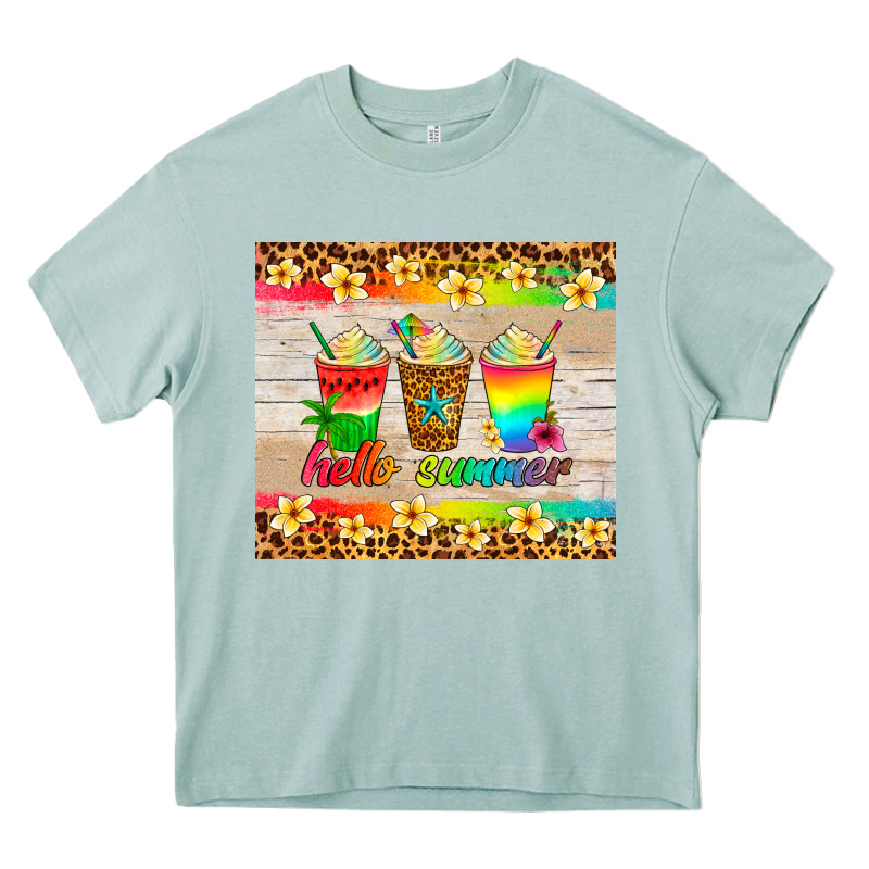 Hello Summer Ice Coffee Heavy Core Tee by Artiststas | Teevron