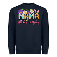 Navy mama all day everyday Heavyweight Sweatshirt - Artiststas