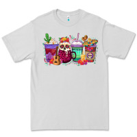 Dove Grey dia de los muertos coffee cups Premium Tee - texasbilliewilder