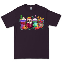 Plum dia de los muertos coffee cups Premium Tee - texasbilliewilder