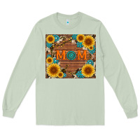 Matcha sunflower gemstone and mom with cowhide Long Sleeve Tee - Artiststas