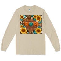 Mushroom sunflower gemstone and mom with cowhide Long Sleeve Tee - Artiststas