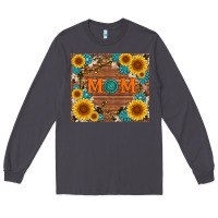 Smoke sunflower gemstone and mom with cowhide Long Sleeve Tee - Artiststas