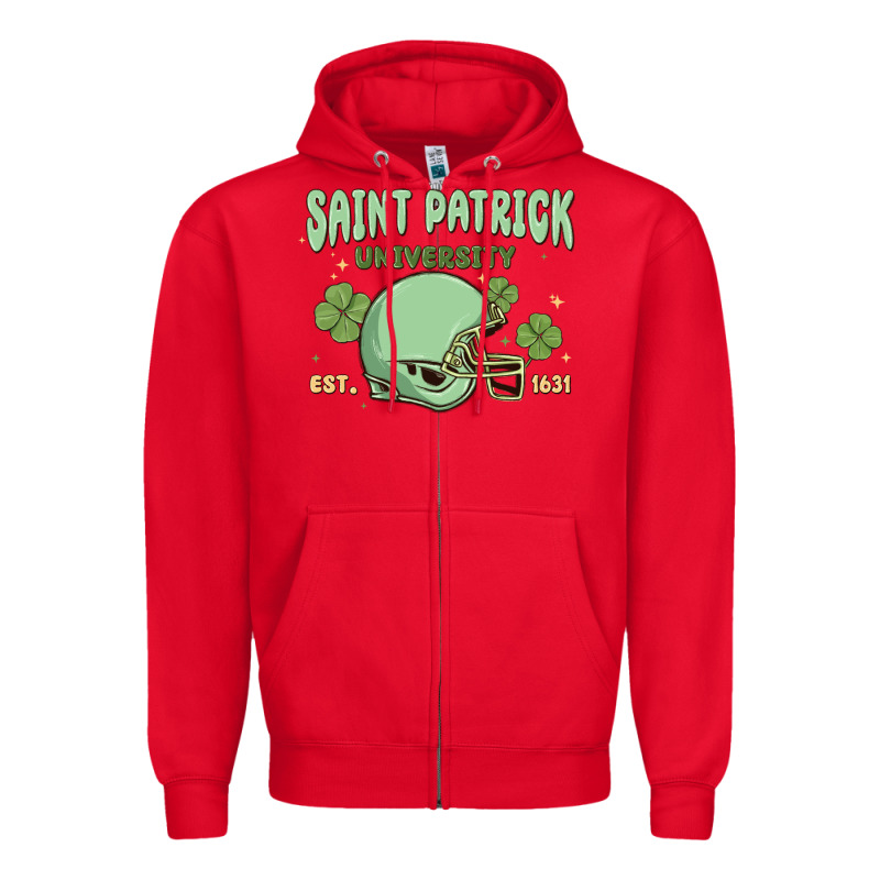 Saint Patrick University Zipper Hoodie by MaliasSmallBusiness | Teevron