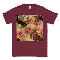 Burgundy trencher chain seamless pattern Classic Tee - BundleAndBundleShop