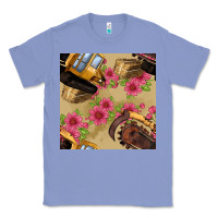 Colony Blue trencher chain seamless pattern Classic Tee - BundleAndBundleShop