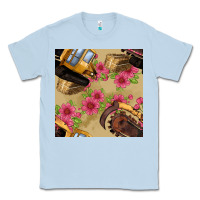 Dusty Blue trencher chain seamless pattern Classic Tee - BundleAndBundleShop