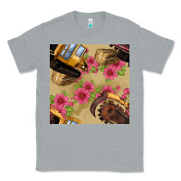 Heather Grey trencher chain seamless pattern Classic Tee - BundleAndBundleShop