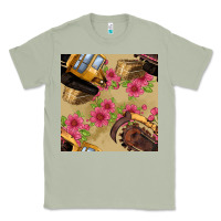 Matcha trencher chain seamless pattern Classic Tee - BundleAndBundleShop