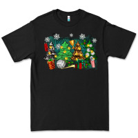 Black christmas trees with tennis Premium Tee - Zillion Design Studio