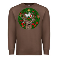 Chestnut deer christmas Premium Sweatshirt - BundleAndBundleShop