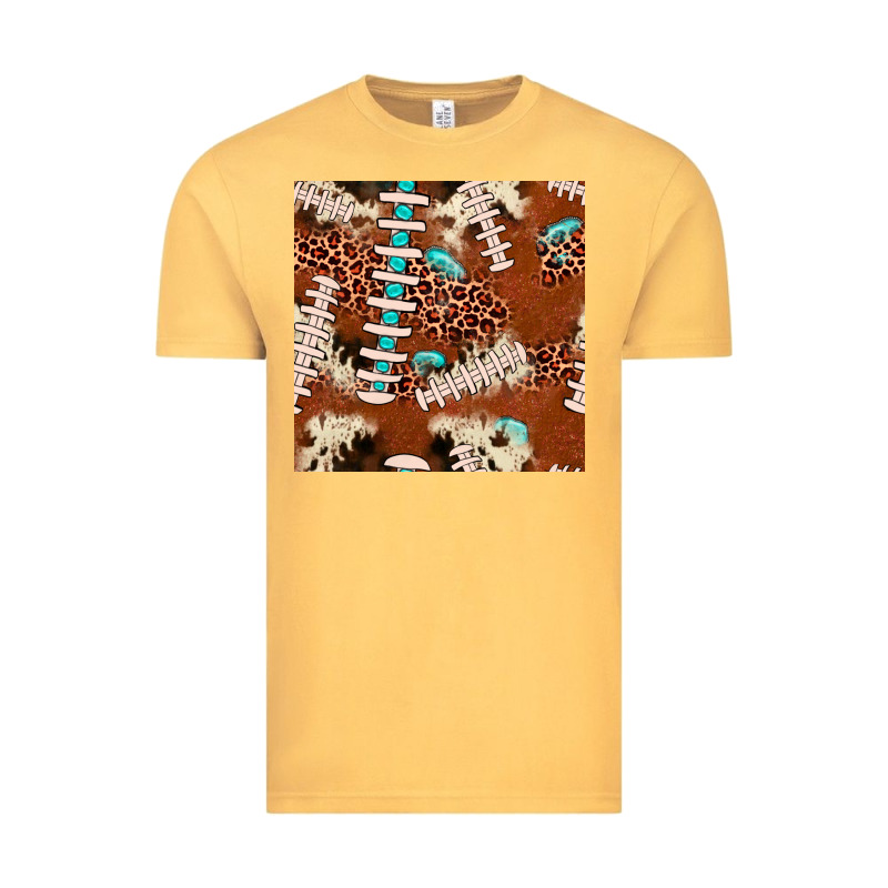 Football Leopard Gemstone Seamless Pattern Vintage Tee by JahusDesignShop | Teevron