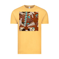 Vintage Mustard football leopard gemstone seamless pattern Vintage Tee - JahusDesignShop