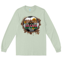 Matcha soccer mom with serape and leopard Long Sleeve Tee - Artiststas
