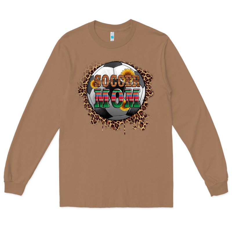 Soccer Mom With Serape And Leopard Long Sleeve Tee by Artiststas | Teevron