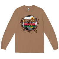 Toasted Coconut soccer mom with serape and leopard Long Sleeve Tee - Artiststas