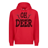 Red Oh Deer Premium Hoodie - Bettercallsaul