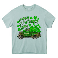 Happy St. Patricks Day Shamrock Farm Truck Heavy Core Tee | Teevron