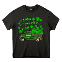 Asphalt happy st. patricks day shamrock farm truck Heavy Core Tee - RanaPortraitStore