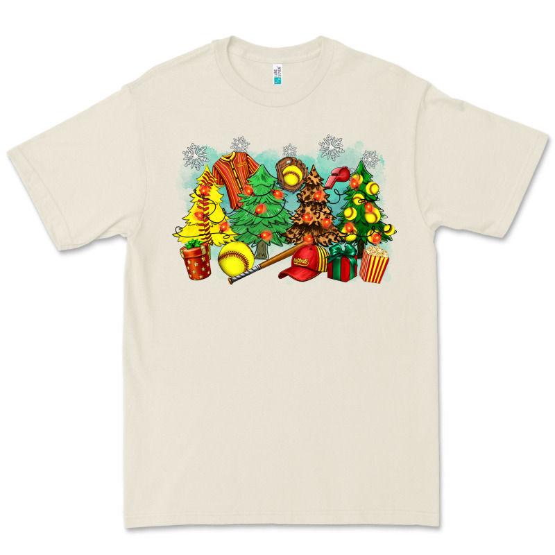 Christmas Trees With Softball Premium Tee by Zillion Design Studio | Teevron